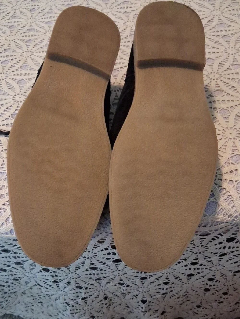 Sonoma Black Suede Chukka Boots with Tan Outsole